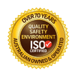 Over 70 years of ISO certified logo