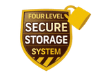 Four level secure storage system logo