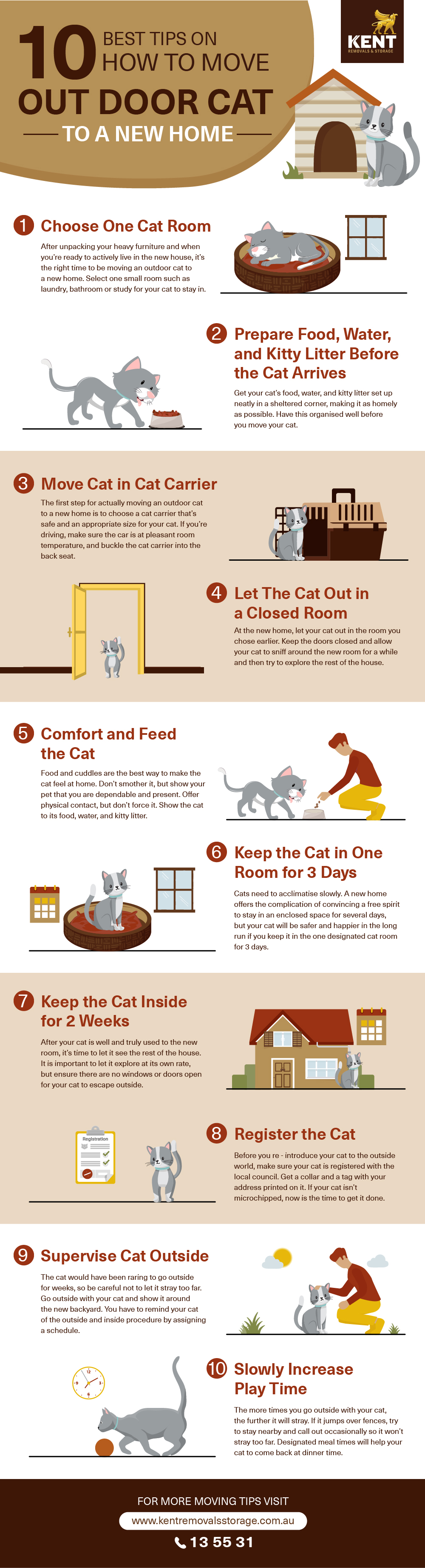 how to get cats acclimated to a new house